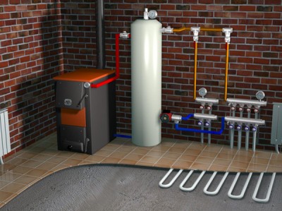 Фото 1 Схема подключения газового котла в систему отопления